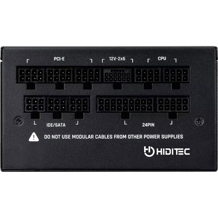 Hiditec GDX1050 V3 1050W 80PLUS Gold ATX 3.1 PCIe 5.1 Full Modular Hiditec GDX1050 V3 1050W 80PLUS Gold ATX 3.1 PCIe 5.1 Full Modular